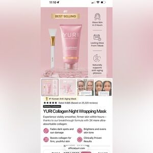 YURI Collagen Night Wrapping Mask